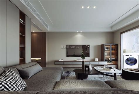 宝鸡华皓英伦联邦现代风格140平米设计方案 沙发软包设计_装信通网