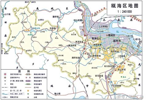 温州市区地图图片