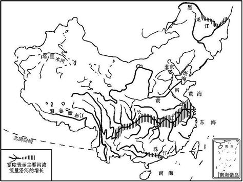 中国河流分布图图片