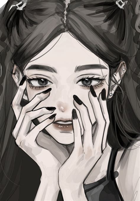 非主流头像唯美插画壁纸