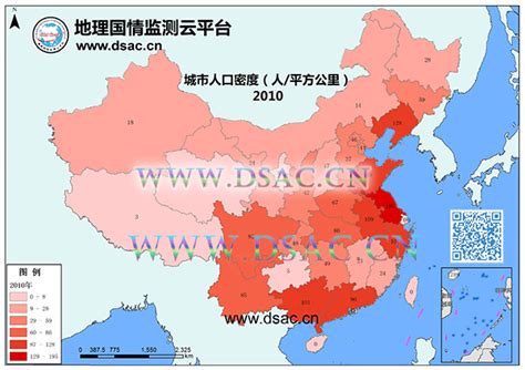 1990-2015地图，看中25年间中国人口密度变化