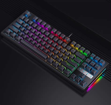 RK 推出 R87 RGB 有线机械键盘：TTC轴座、87键布局、全键热插拔99元_键盘_什么值得买
