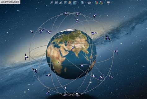 北斗卫星导航系统_SOLIDWORKS 2018_模型图纸下载 – 懒石网