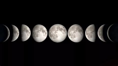 月亮变化图解，一个月月亮的变化图和名称 - 科猫网