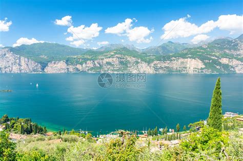 Malcesine意大利加尔达湖一个美高清图片下载-正版图片507143926-摄图网