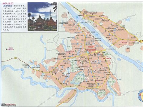 景洪市地图图片