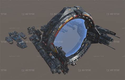 太空飞船战舰模型欣赏|三维|机械/交通|西安乐趣游戏 - 原创作品 - 站酷 (ZCOOL)