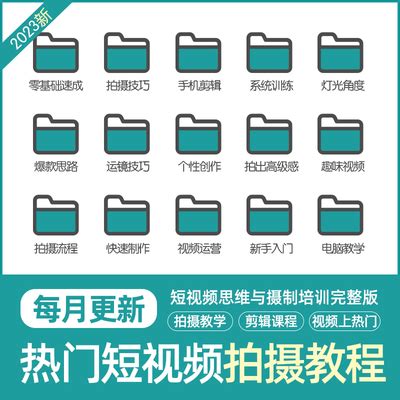 短视频拍摄手机剪辑培训课程 网红视频新手教学摄制技巧运营教程-淘宝网