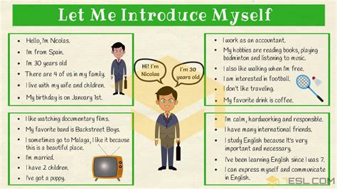 How To Introduce Yourself As A Teacher In English - Printable Templates