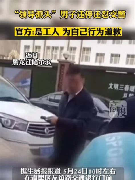 近日，哈尔滨一奥迪车主在违停现场怒怼交警，引发公愤……|奥迪|交警|哈尔滨市_新浪新闻