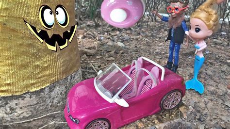芭比娃娃公主玩具 美人鱼公主和凯莉玩捉迷藏，躲到了龟壳里！