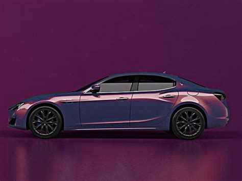 玛莎拉蒂陶瓷紫改色完工，霸道的爱 让膜呗给您带来不一样的色彩-新浪汽车