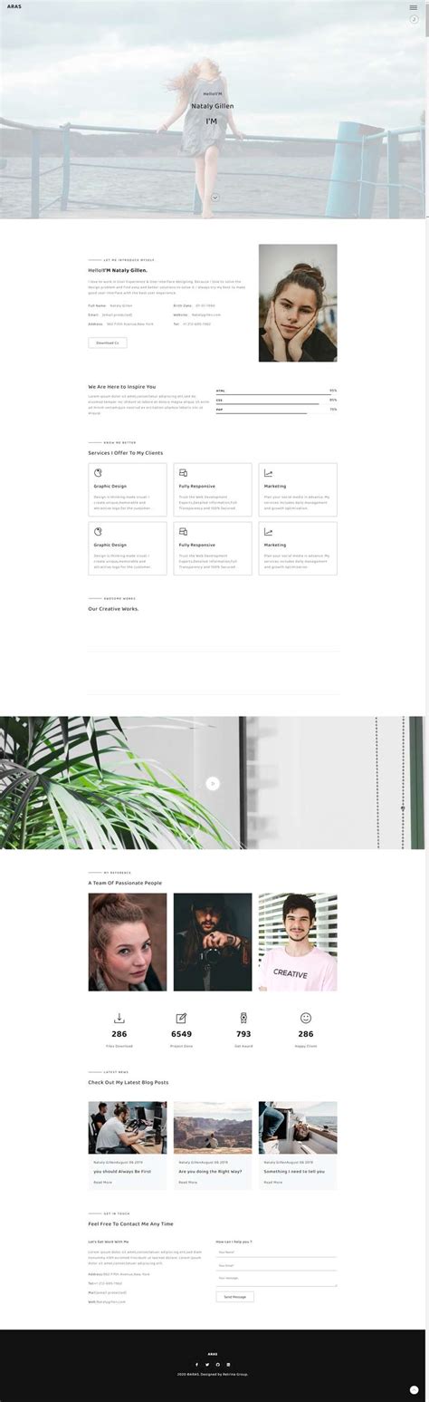 个人网站设计，自我介绍网页设计代码模板-17素材网