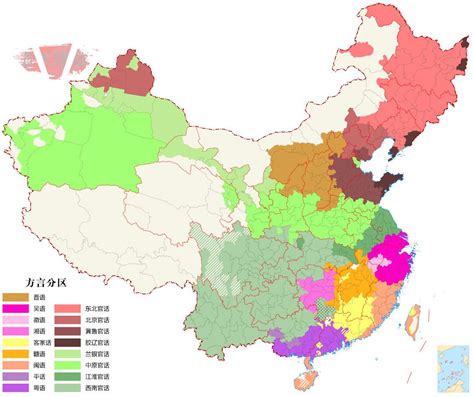 汉语分布图,汉语分布图,汉语方言分布图_大山谷图库