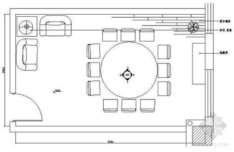餐厅包房平面布置图6-室内节点详图-筑龙室内设计论坛