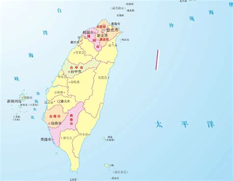 台湾政区地图_素材中国sccnn.com