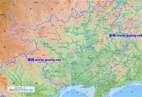 广东省地形图高清版 - 中国地图全图 - 地理教师网