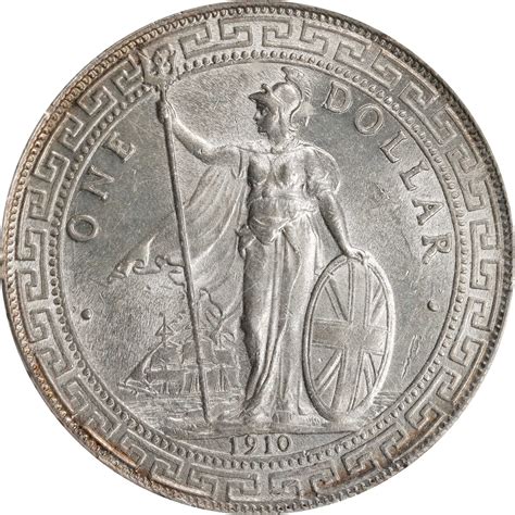1910/00-B年英国贸易银元站洋一圆银币。孟买铸币厂。GREAT BRITAIN. Trade Dollar, 1910/00-B ...