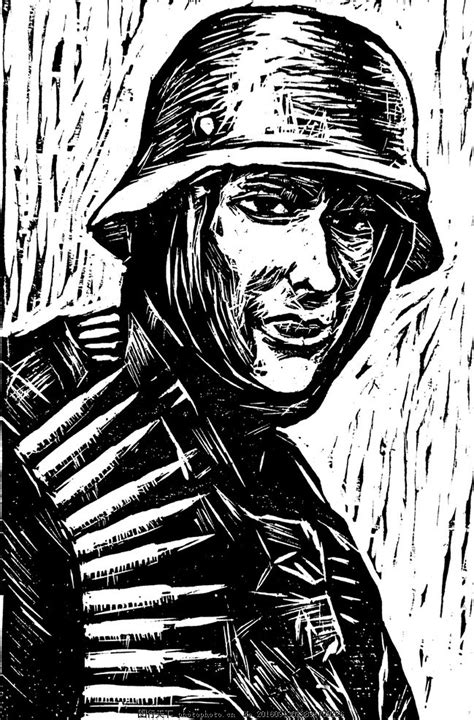 二战德国士兵黑白图片_男性男人_人物图库-图行天下素材网