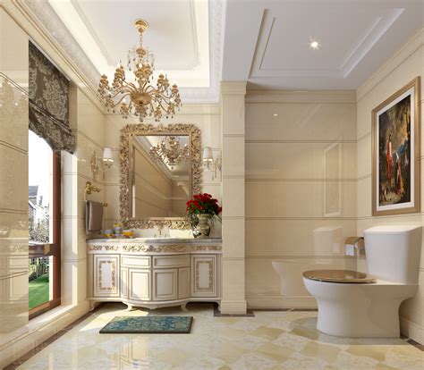 欧美风格大型卫生间卫浴装修效果图-房天下家居装修网