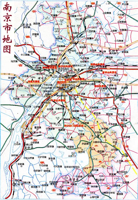 南京地图图片