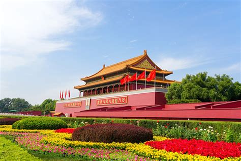 天安门广场全景图图片