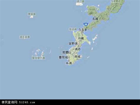 冲绳地图图片