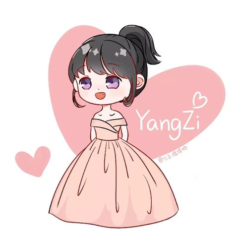 杨紫甜美女生头像动漫