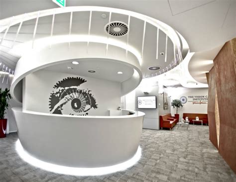 安宁纯净的空间 强生视力保健院办公室设计案例欣赏-设计风尚-上海勃朗空间设计公司