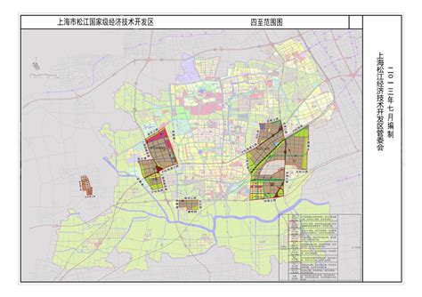松江经济技术开发区区域范围图_园区规划_国家级上海松江经济技术开发区