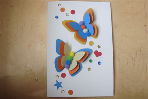 用彩纸制作漂亮的儿童手工DIY贺卡的详细制作教程 肉丁儿童网