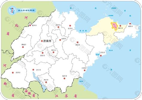 山东省的地图图片