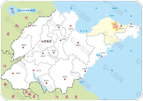 山东省行政简图_山东地图查询