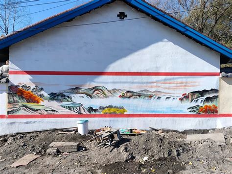 新农村3D立体画、农村涂鸦彩绘、艺术农村、乡村旅游墙体彩绘、新农村墙体彩绘