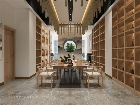 同创品牌设计为那一叶泰山茶设计的茶室|空间|室内设计|侯光锋中华图腾 - 原创作品 - 站酷 (ZCOOL)