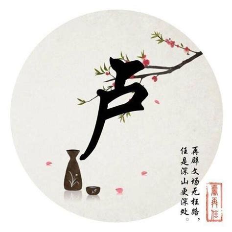 卢姓氏头像非主流