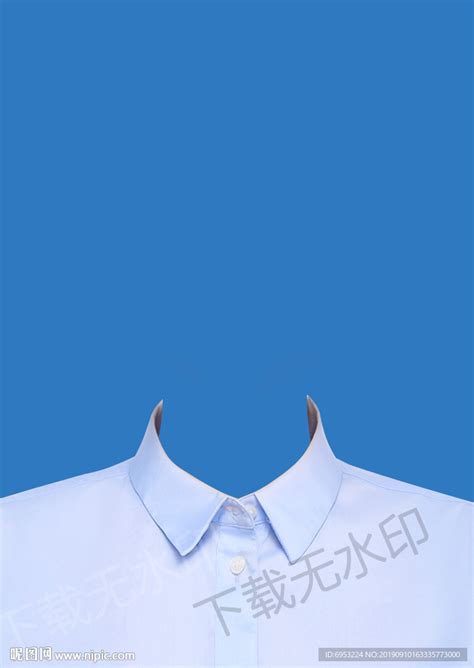 白衬衫蓝领带证件照模板设计图__PSD分层素材_PSD分层素材_设计图库_昵图网nipic.com