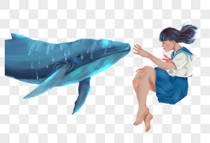温柔头像鲸鱼女生图片