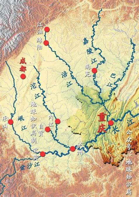 成都平原地图图片