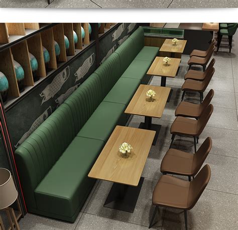 西餐厅卡座沙发咖啡厅奶茶店甜品店卡座沙发烧烤饭店食堂桌椅组合-阿里巴巴