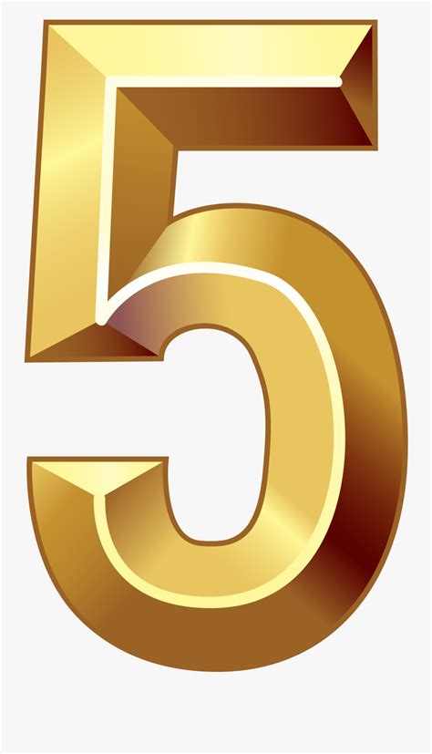 Number 5 PNG Transparent Images, Pictures, Photos | PNG Arts