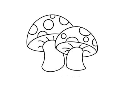 彩色的蘑菇简笔画怎么画？彩色的蘑菇简笔画步骤教程-黄鹤楼动漫动画制作设计公司