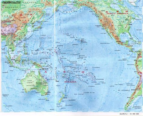 太平洋地图图片