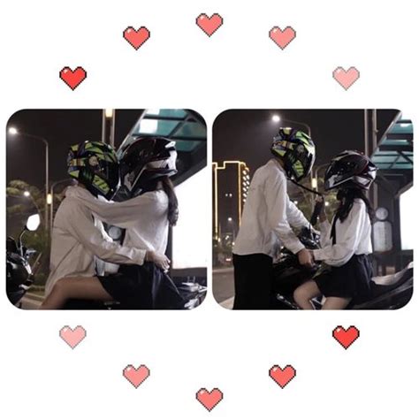 坐在摩托车上的情侣婚纱摄影图片免费下载_红动中国