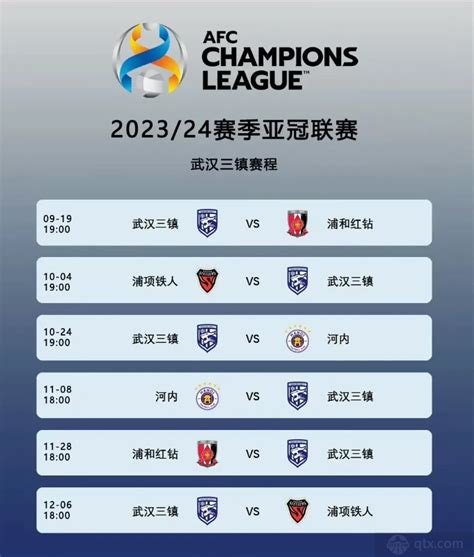 2023-2024亚冠赛程时间表最新一览 中超球队亚冠赛程图文完整版_球天下体育