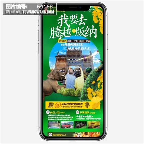 腾冲版纳系列旅游海报模板下载 (编号：64168)_其他_旅游景点_图旺旺在线制图软件www.tuwangwang.com