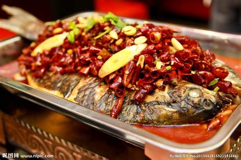 水煮活鱼,中国菜系,食品餐饮,摄影素材,汇图网www.huitu.com