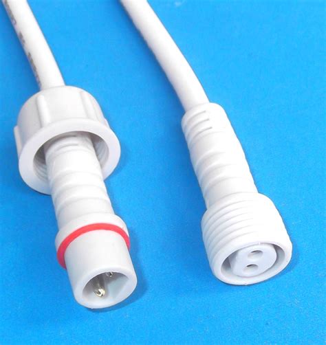 2芯防水连接器/LED灯具、电器户外插头 LED防水连接器
