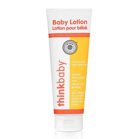 Thinkbaby Baby Lotion, Unscented, EWG Verified, Vegan, Natural Lotion ...