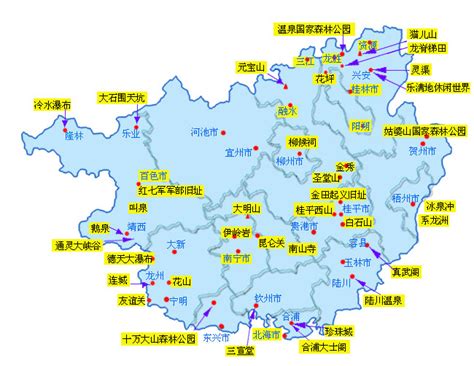 广西旅游地图高清版下载-广西旅游地图全图高清版大图 - 极光下载站